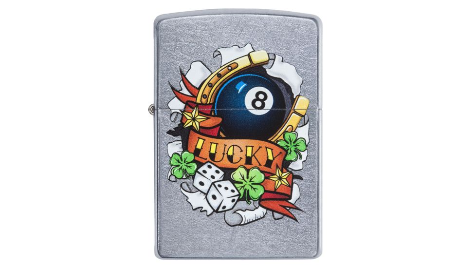 Zippo Lucky Tattoo Pocket Lighter, 29604