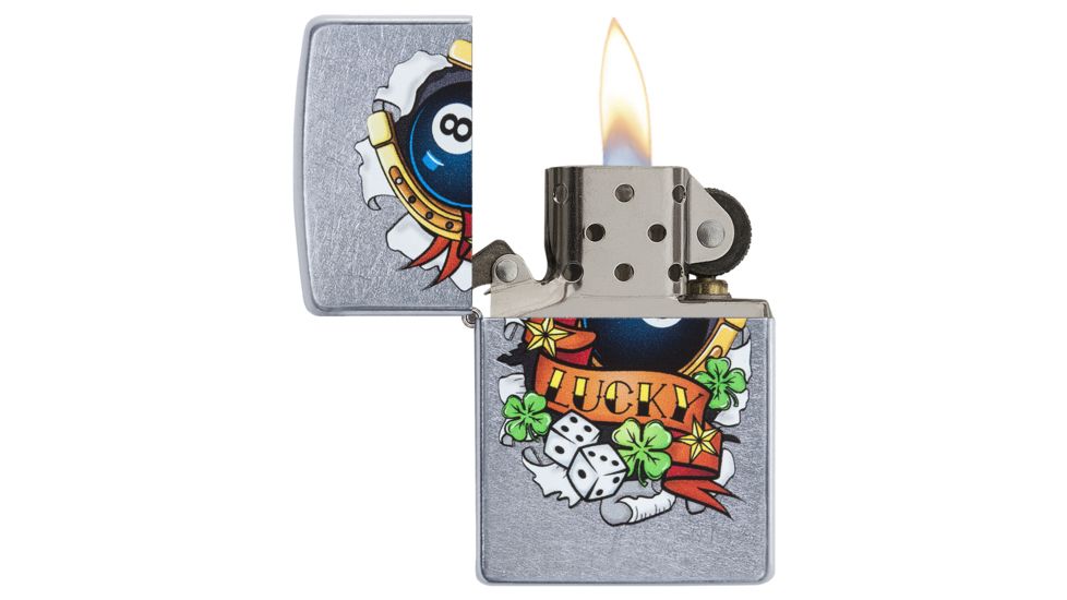 Zippo Lucky Tattoo Pocket Lighter, 29604