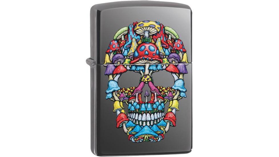 Zippo Mushroom Skull Lighter, 1.44 x 2.25, 49135