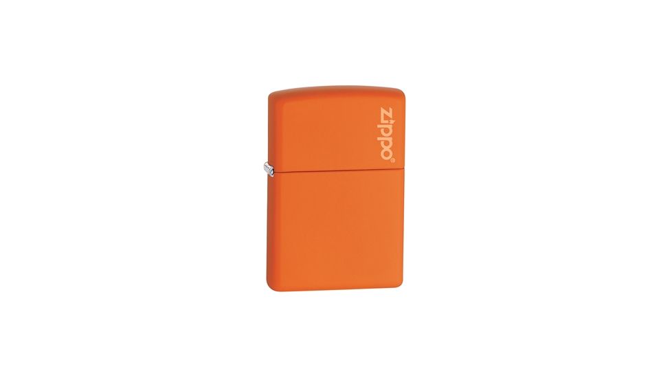 Zippo Classic Style Lighter w/ Zippo Logo, Orange Matte 231ZL