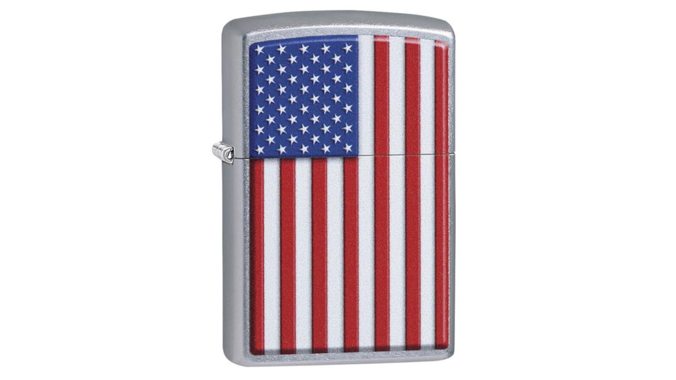 Zippo Patriotic Street Chrome Pocket Lighter 29722