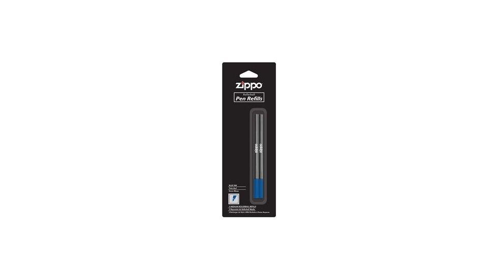Zippo Blue Rollerball Refill, Blue, 2 Pack 41125