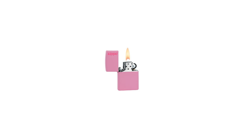 Zippo Classic Style Lighter w/ Zippo Logo, Pink Matte 238ZL