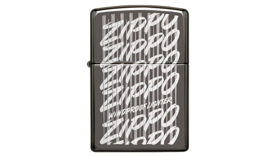 Zippo Script Black Ice Pocket Lighter, 29631