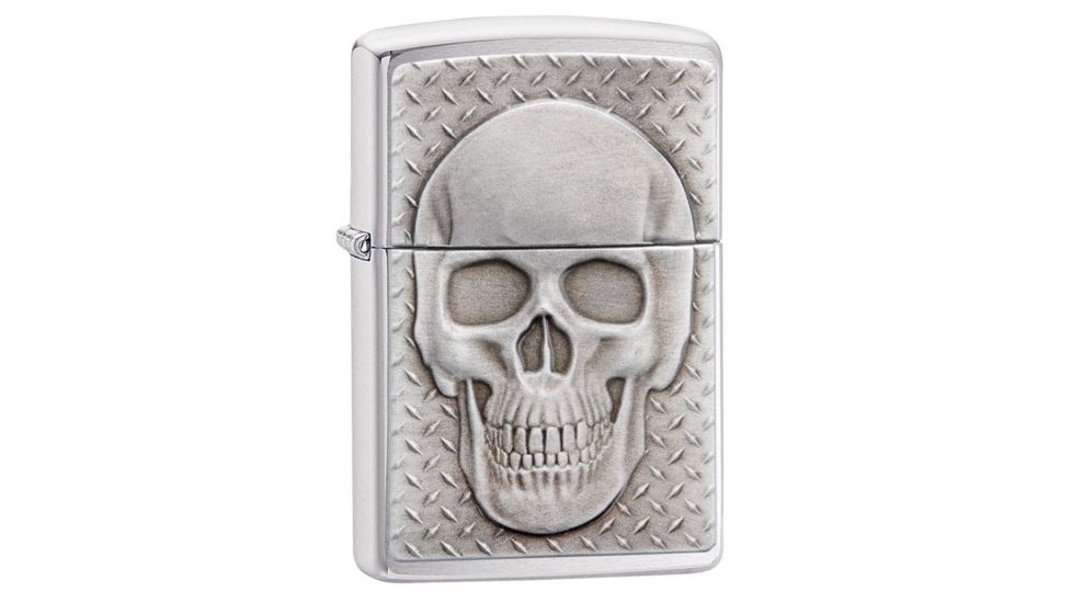 Zippo Skull with Brain Surprise Pocket Lighter 29818