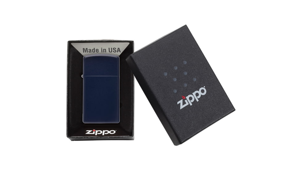 Zippo Slim Lighter Navy Matte