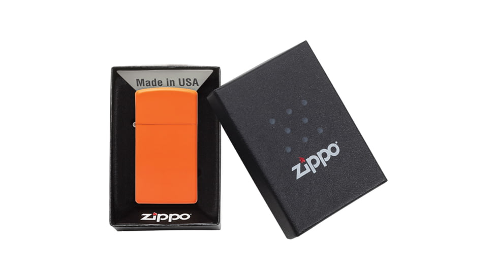 Zippo Slim Lighter Orange