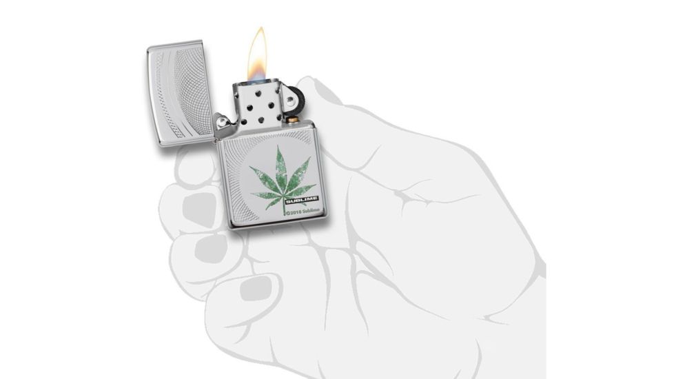 Zippo Sublime Pocket Lighter, Polish Chrome, 49016