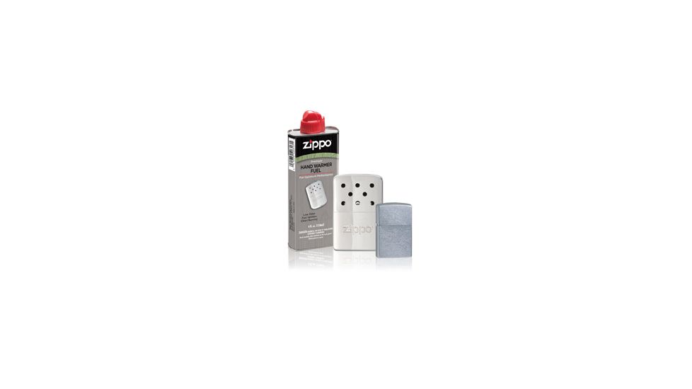 Zippo Ultimate Hand Warmer Gift Set w/Hand Warmer, Fluid, and Lighter 40351