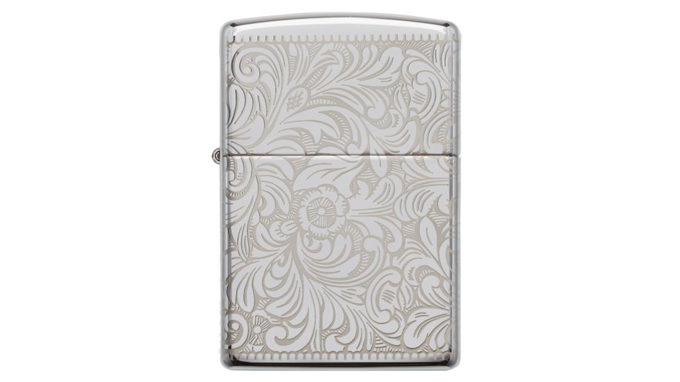 Zippo Venetian 45th AnniversaryLighter w/ Click, Silver, One Size, 49053