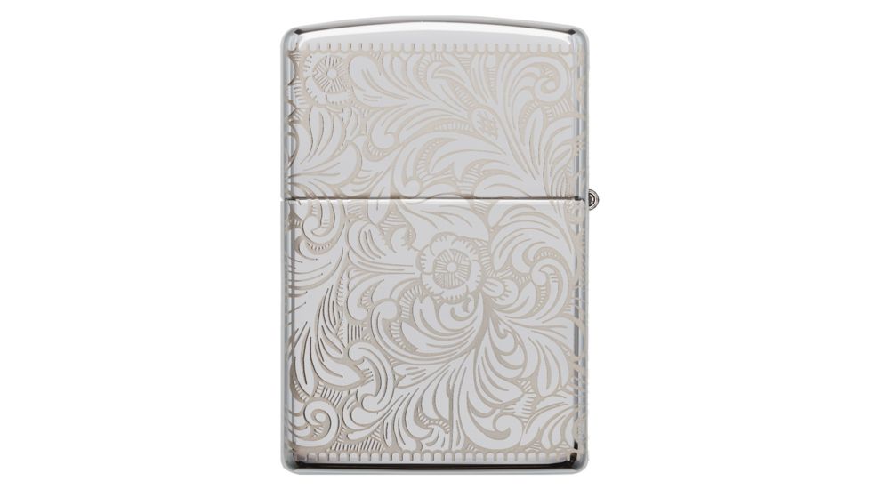 Zippo Venetian 45th AnniversaryLighter w/ Click, Silver, One Size, 49053