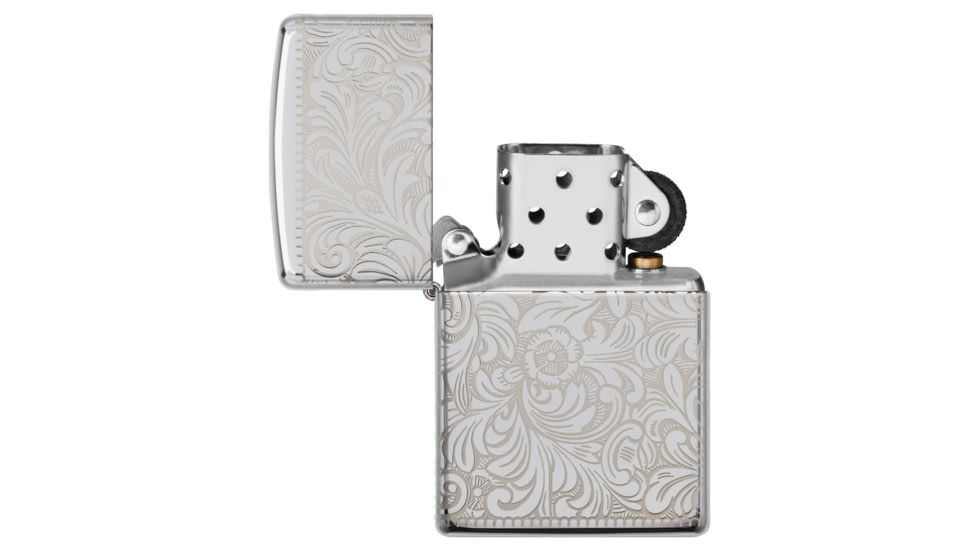 Zippo Venetian 45th AnniversaryLighter w/ Click, Silver, One Size, 49053