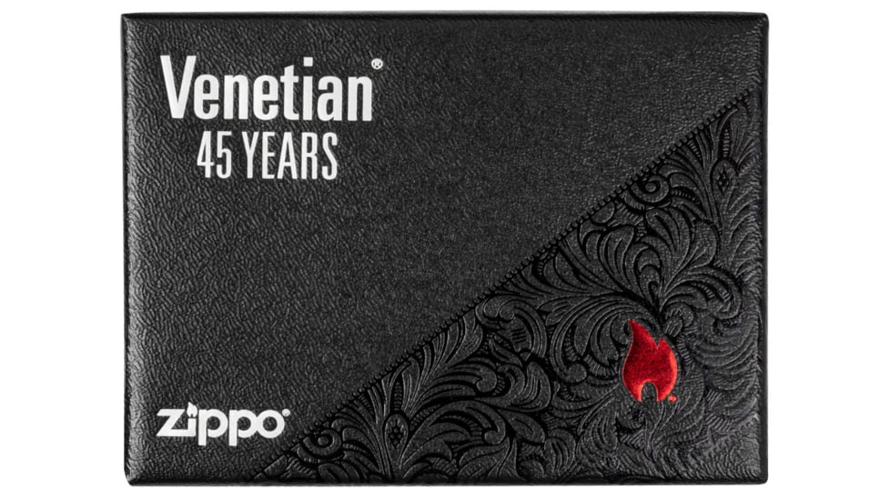 Zippo Venetian 45th AnniversaryLighter w/ Click, Silver, One Size, 49053