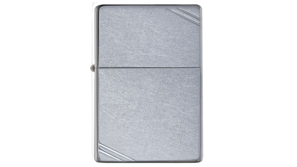Zippo Vintage Street Chrome, Silver w/Slashes, ZI267