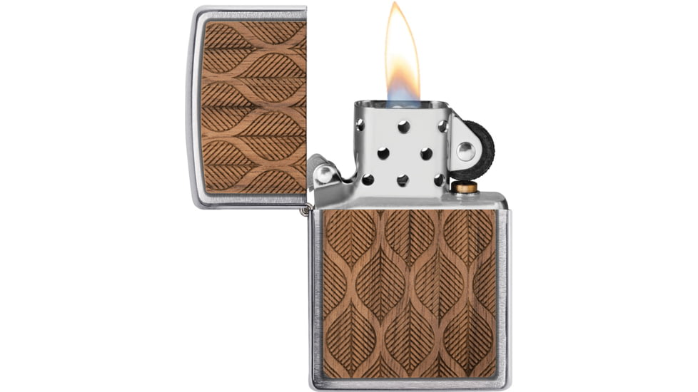 Zippo Woodchuck Walnut Leaves