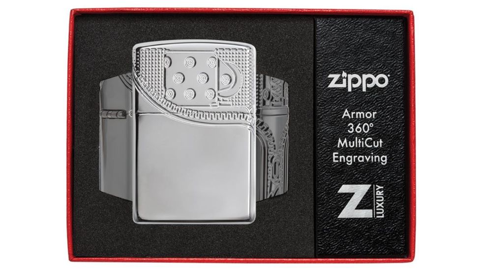 Zippo Zipper Design Pocket Lighter w/ Box 29674