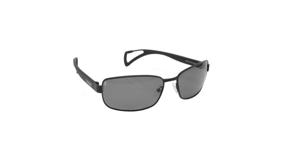 Zoinx Wrap Polarized Sunglasses - Mens, Black Frame, Gray Lens 4010447