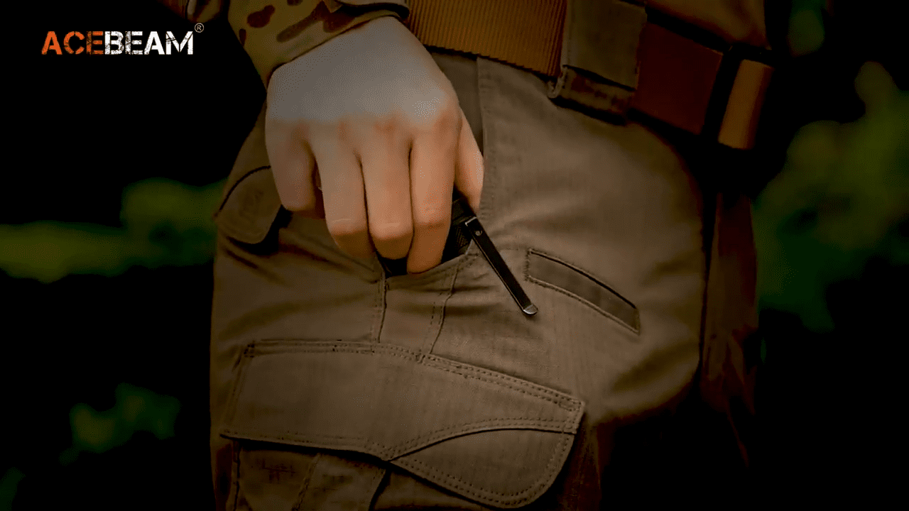 opplanet acebeam defender p16 tail dual switch tactical flashlight video