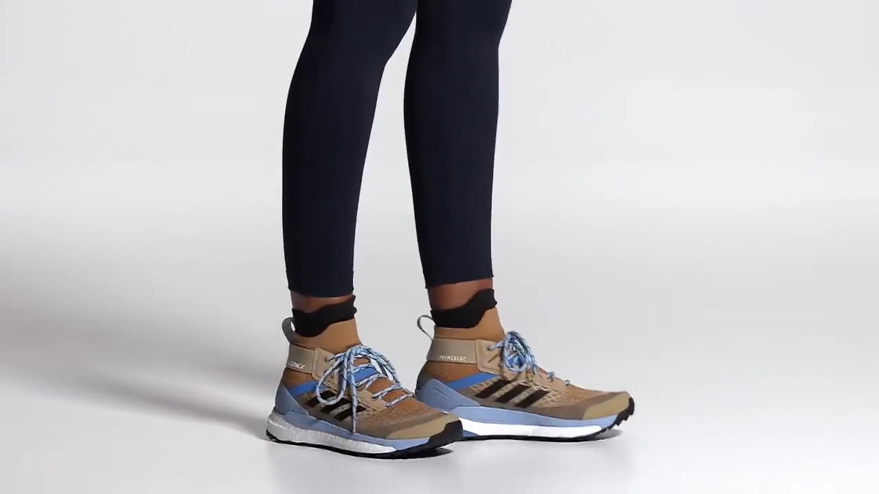 opplanet adidas outdoor terrex free hiker primeblue hiking shoes video
