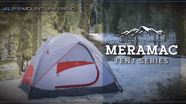 opplanet alps mountaineering meramac tent setup video