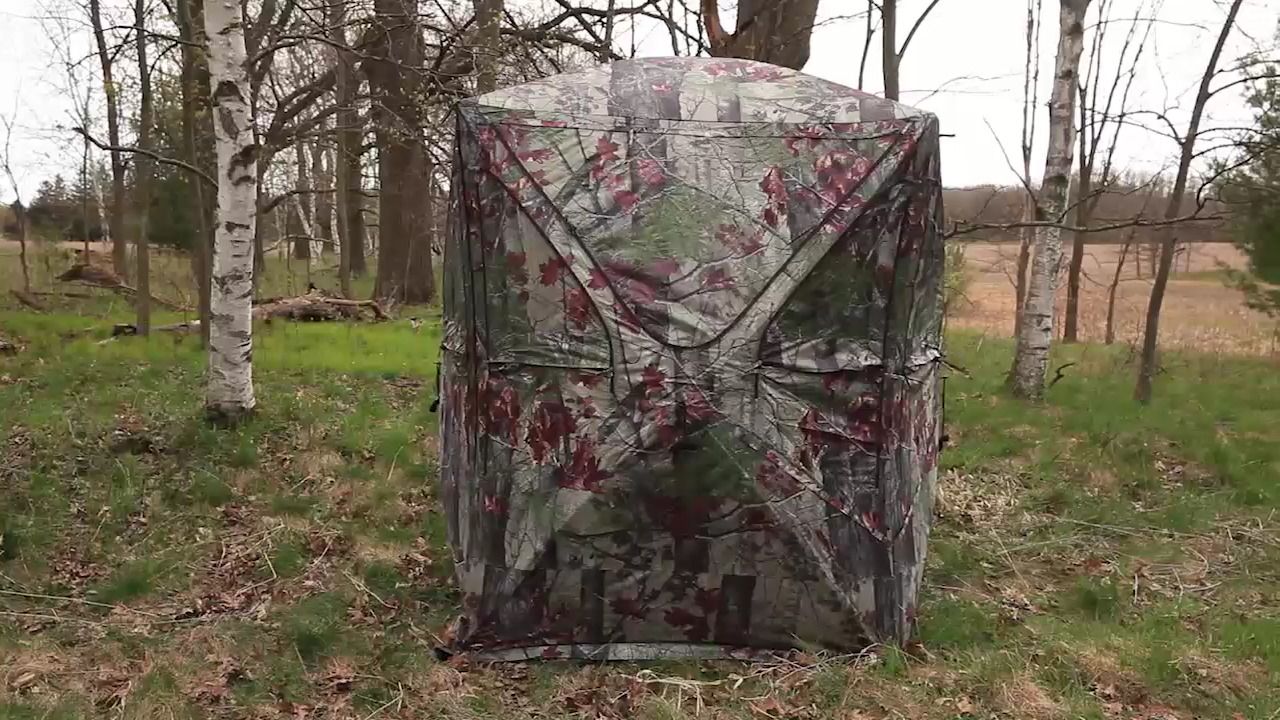 opplanet barronett blinds big mike hunting blind video