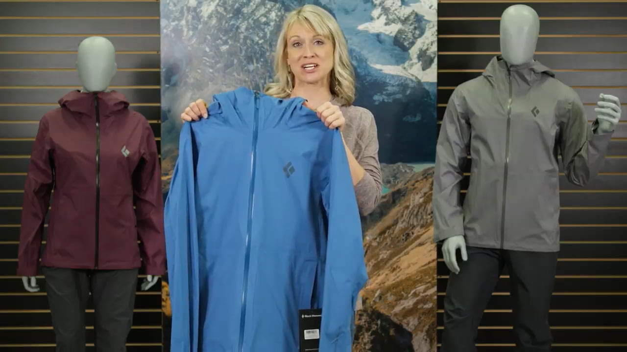 opplanet black diamond stormline stretch rain shell video