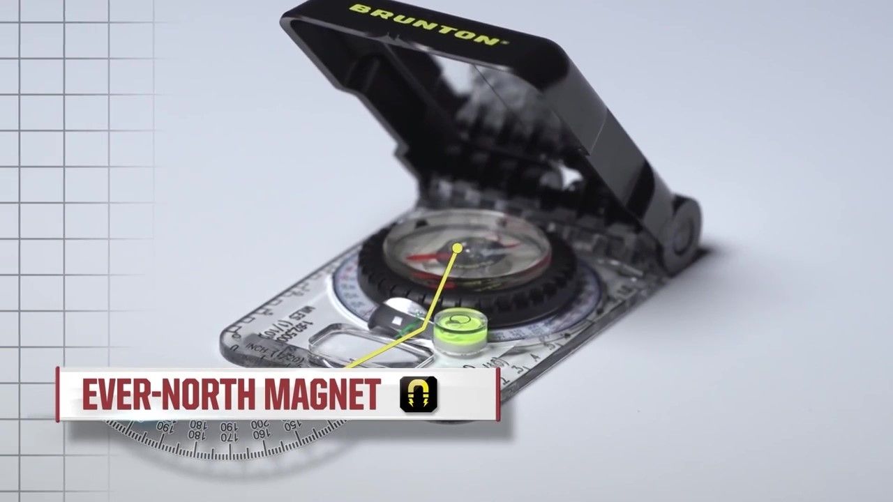 opplanet brunton truarc 15 mirrored professional compass video