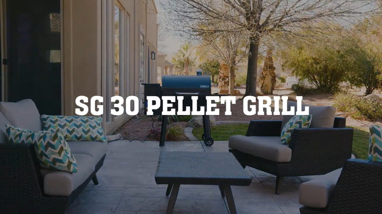 opplanet camp chef sg30 pellet grill smoker video