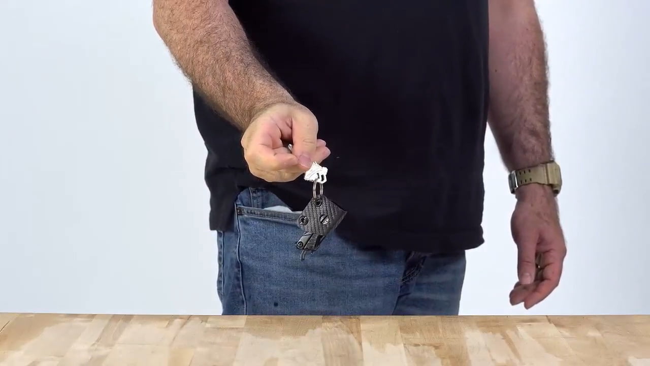 opplanet clip and carry kydex keychain sheath video