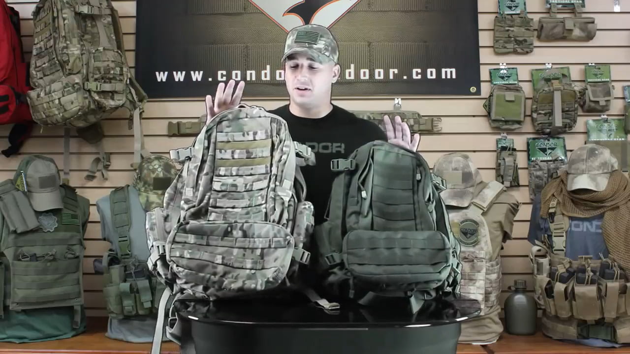 opplanet condor 3 day assault pack and convoy outdoor pack video