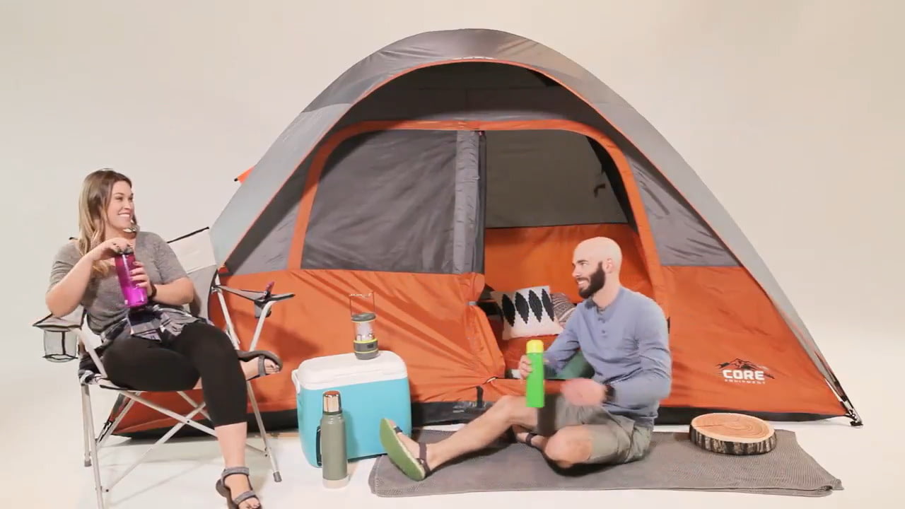 opplanet core equipment 6 person dome tent video