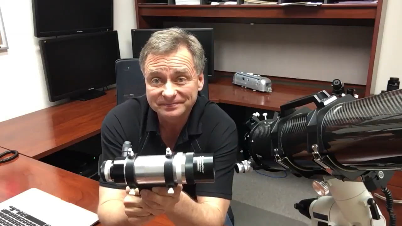 opplanet explore scientific 8x50 illuminated erect image finder scope video