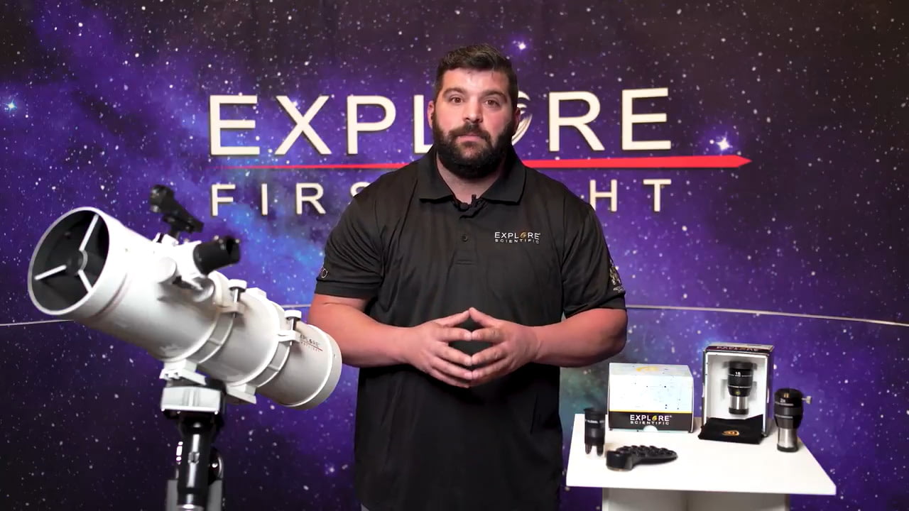 opplanet explore scientific firstlight 114 newtonian telescope video