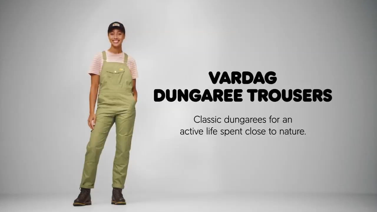 opplanet fjallraven vardag dungaree trousers w video