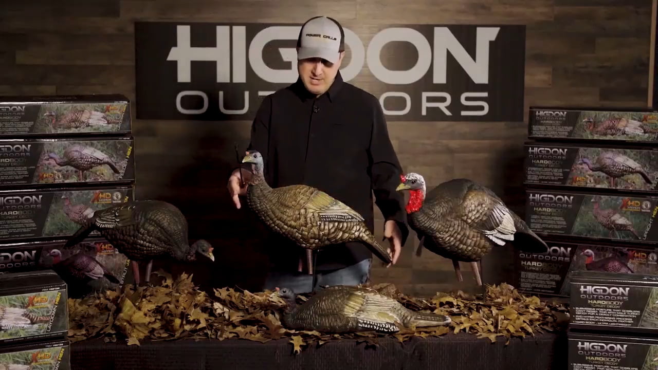 opplanet higdon outdoors upright hen turkey decoy video