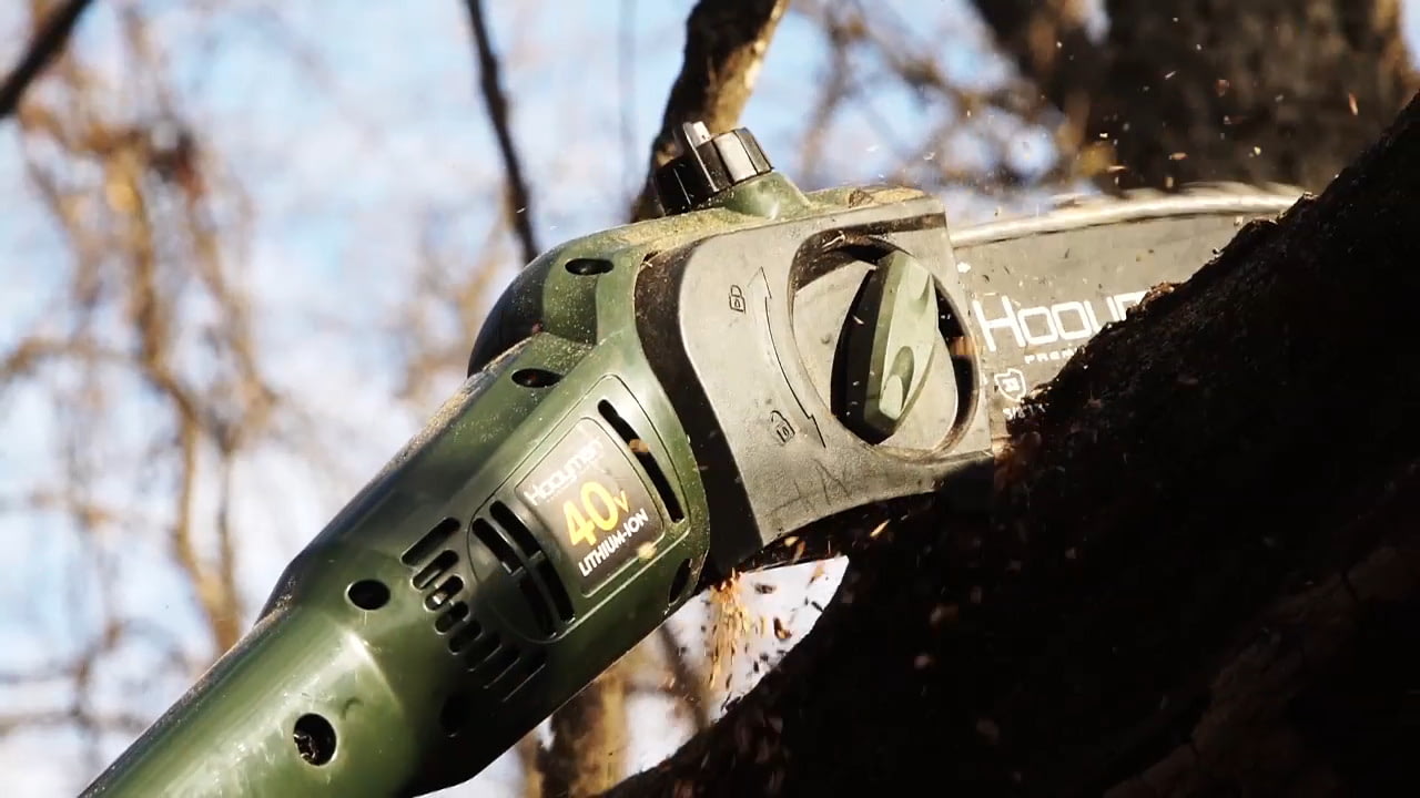 opplanet hooyman 40 volt electric saw video