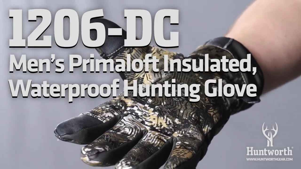 opplanet huntworth 1206 dc mens primaloft insulated waterproof hunting glove video