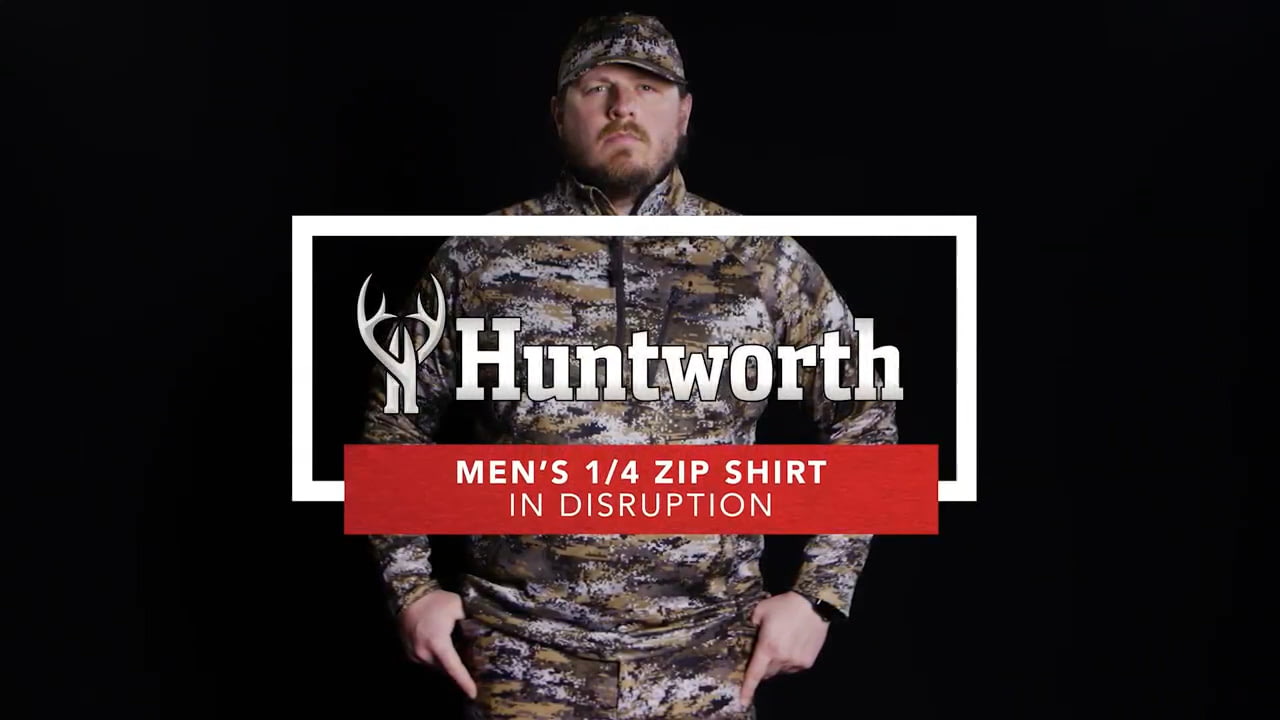 opplanet huntworth 9182 mens 1 4 zip shirt light weight dc video