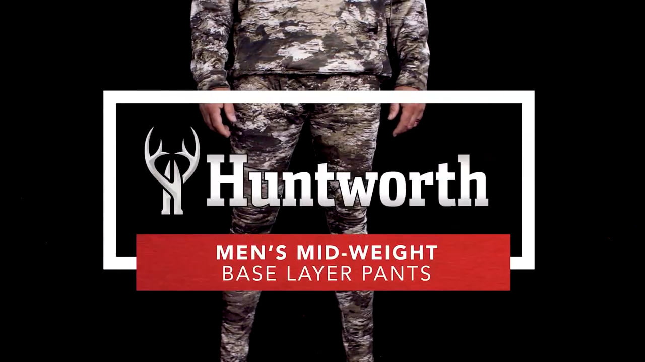 opplanet huntworth 9432 mens mid weight base layer pants trn video