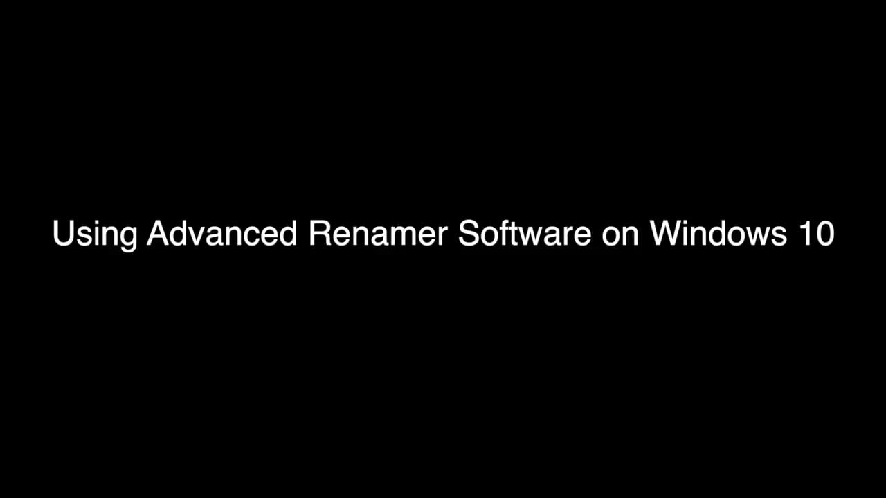 opplanet icotec advanced renamer tutorial windows 10 video