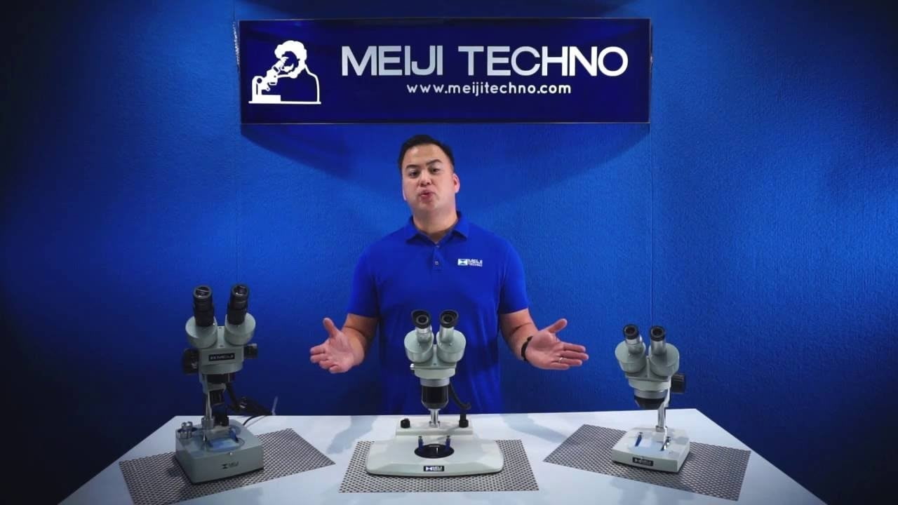 opplanet meiji techno em stereo series microscope video