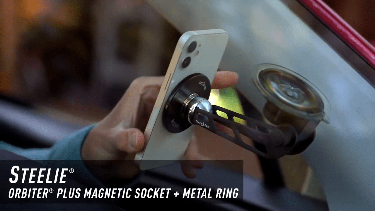 opplanet nite ize steelie orbiter plus magnetic socket metal ring video