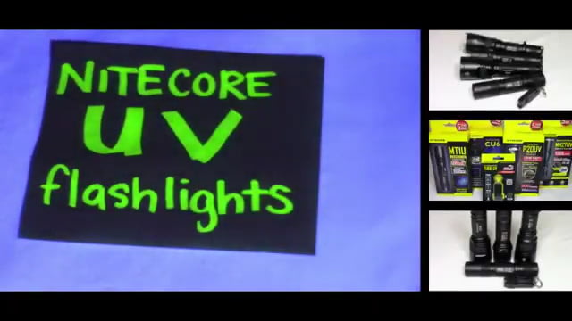 opplanet nitecore cu6 uv and white dual led flashlight video