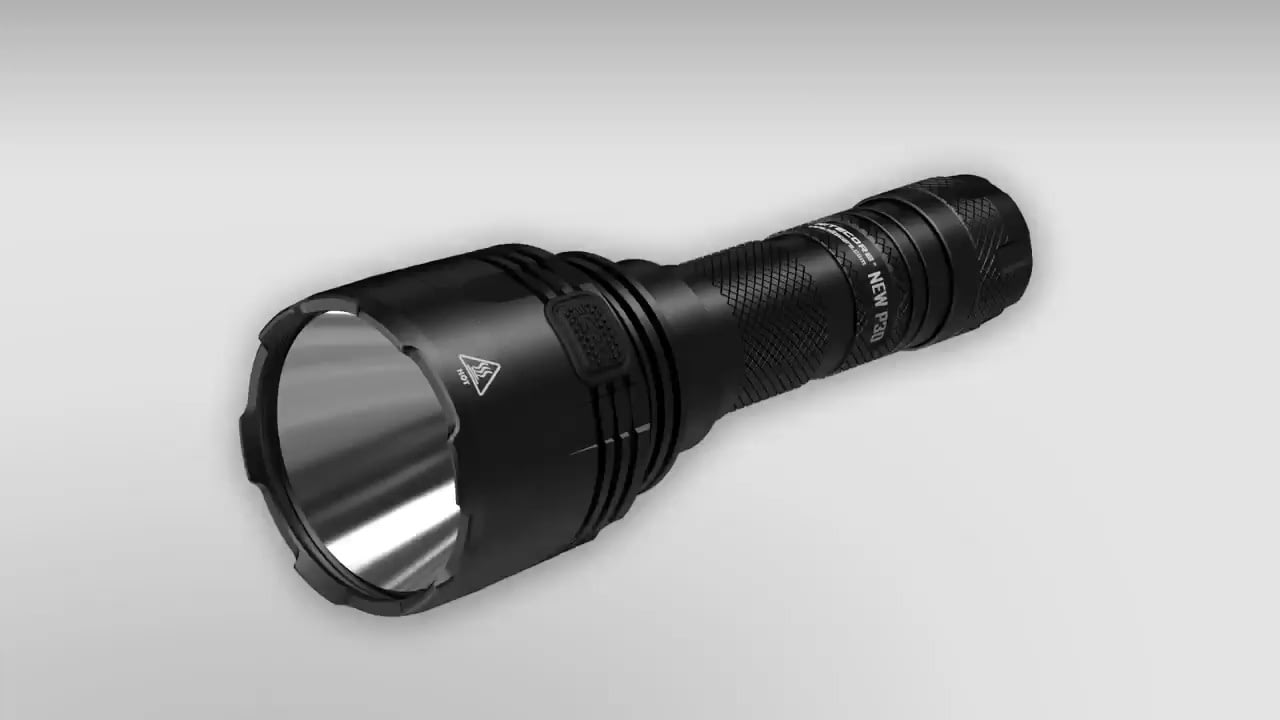 opplanet nitecore new p30 1000 lumen 676 yard long throw hunting flashlight video