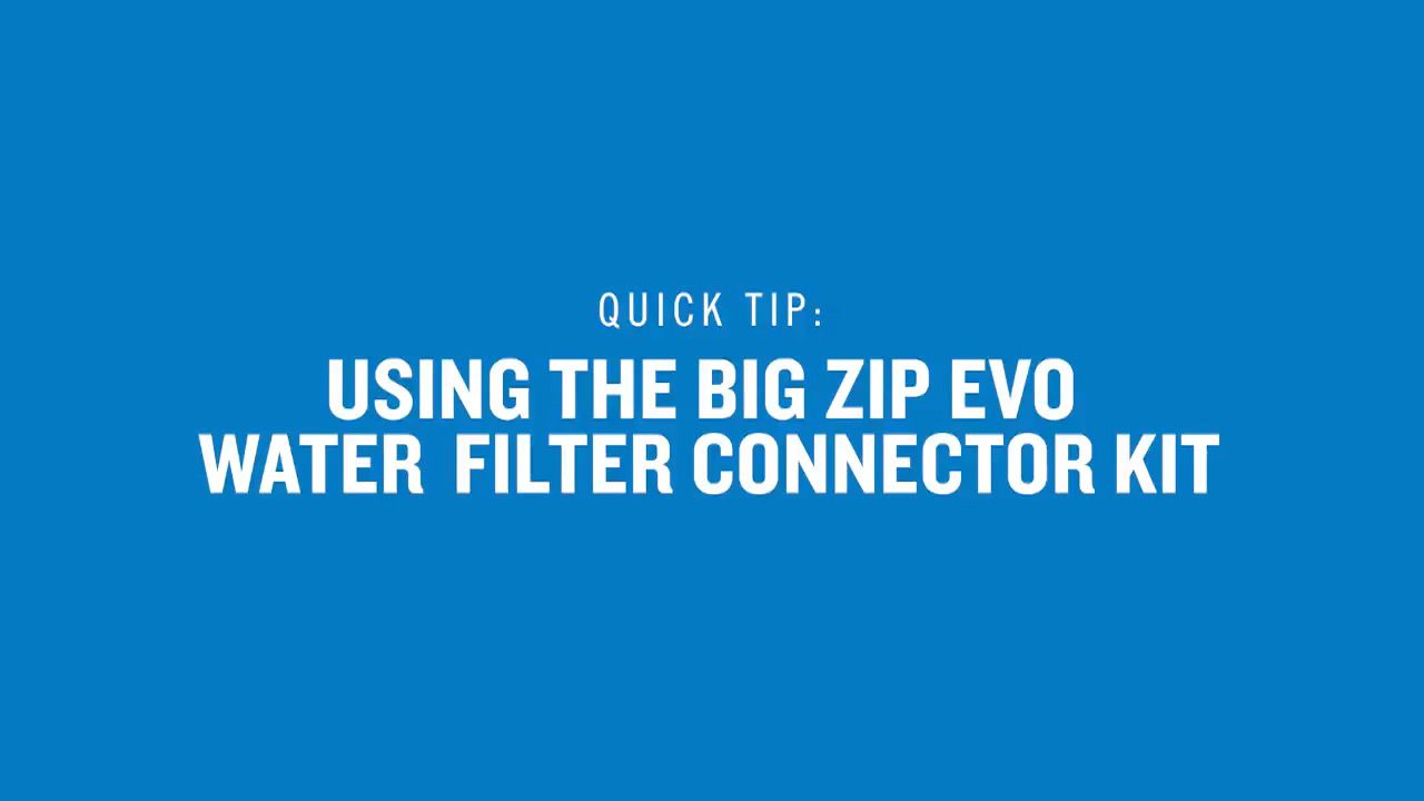 opplanet platypus using the big zip evo water filter connector kit video