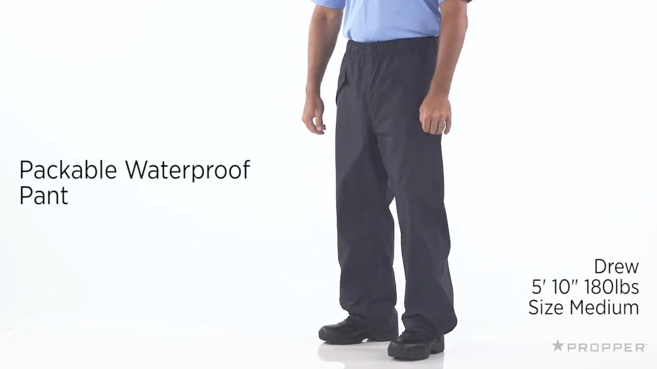 opplanet propper packable waterproof rain pant video