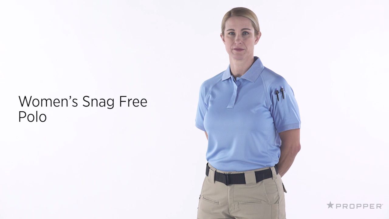 opplanet propper womens snag free polo video