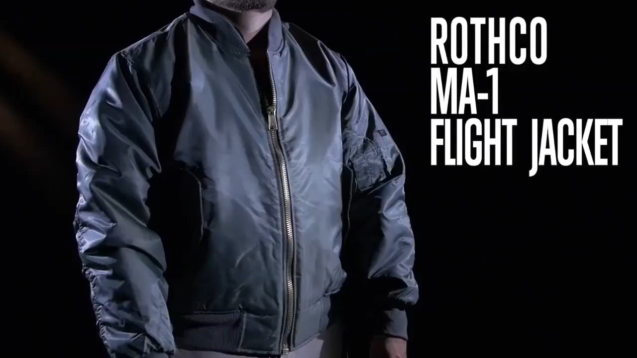 opplanet rothco ma 1 flight jacket video