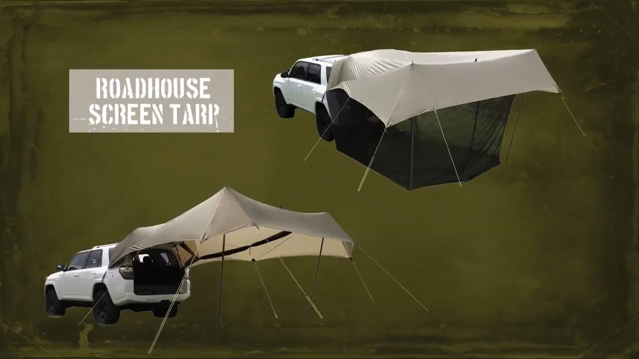 opplanet slumberjack roadhouse screen tarp video