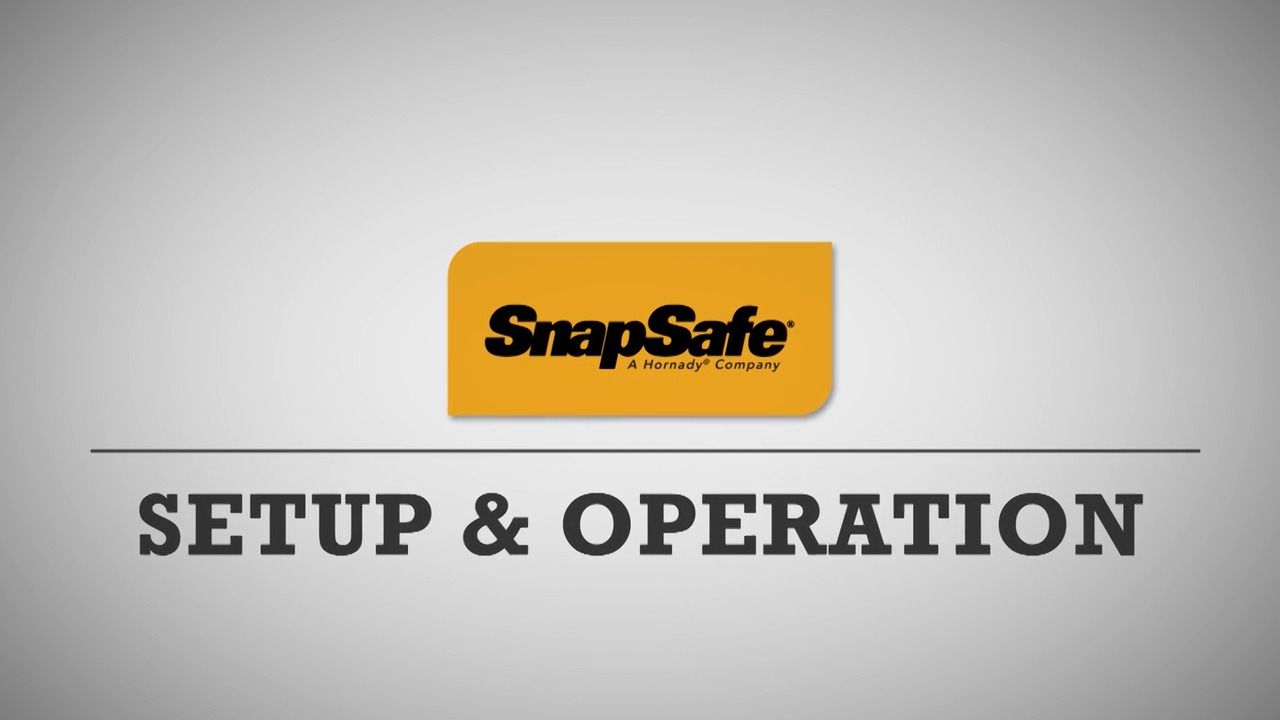 opplanet snapsafe two gun keypad vault set up operation video